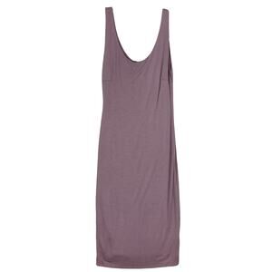 Nwot POPULAR BASICS Dress M Purple Bodycon Stretch Lined Knee Length Staple